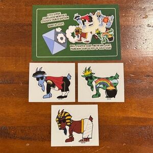 GOAT USA March 2025 - 3 Subscription Stickers